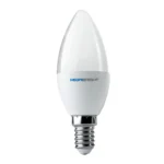 Ampolleta Led C37 Vela 5W/6000K E14 Megabright