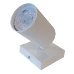Barra Sobrepuesto Simple Gu-10 Blanco Mate Megabright (No Incluye Ampolleta)