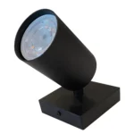 Barra Sobrepuesto Simple Gu-10 Negro Mate P1 Megabright