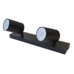 Barra Foco Spot 2L GU10 Negro Mate Sin Ampolletas Megabright