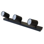 Barra Foco Spot 3L GU10 Negro Mate Sin Ampolletas