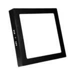 Panel Sobrepuesto Cuadrado Borde Negro 24w Frio 6500k Konnergie