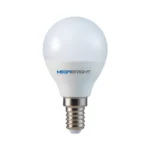 Ampolleta Led G45 Bola 5W/3000K E-14 Megabright