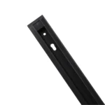 Riel Monofásico Negro 220v Aluminio 1 Metro