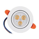Foco Led Embutido Dirigible Frío 6500k 3W Blanco