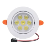 Foco Led Embutido Dirigible Frío 6500k 7W Blanco