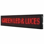 Letrero Led Publicitario Programable Wi-fi 130x20cm ROJO