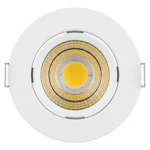 Foco Spot Led 3w Embutido Redondo Luz Calida 3000k Dirigible