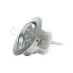 Foco Led Embutido Dirigible Cálido 3500k 3W Aluminio