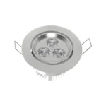Foco Led Embutido Dirigible Cálido 3500k 3W Aluminio - Imagen 2