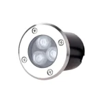 Foco Led Piso 3w Embutido Exterior Luz Fría