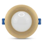 Foco Panel Led 5w Luz Fría Dorado Tipo Globo