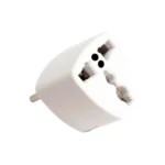 Adaptador Enchufe Universal 2P+T 10A Blanco