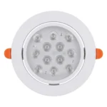 Foco Led Embutido Dirigible Cálido 3500k 12W Blanco