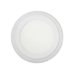 Panel Led Borde RGB Redondo Sobrepuesto Control Remoto Luz Fría 12W+6W