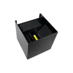 Aplique Pared Led Exterior Calido 3000k Cuadrado Negro 2 x 3W - Imagen 3