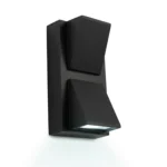 Aplique Led Exterior Dual Cob 15w Frio 6000k Negro - Imagen 2