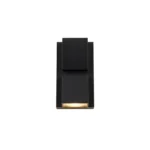 Aplique Led Exterior Dual Cob 15w Calido 3000k Negro