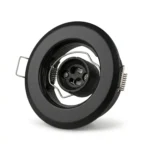 Base Metalica Negro Para GU10 Ø84mm Incluye Soquette - Imagen 2