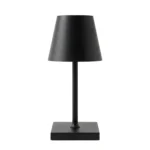 Lampara de Velador, Mesa 3 Tonos de Luz Touch Recagable Negro