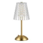 Lampara de Velador LED Tipo Cristal Recargable 3 Intensidades