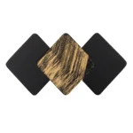 Aplique Exterior Led 3x5w Cuadrados Color NEGRO-DORADO 3000K Calido 22536