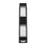 Aplique Exterior Led 2x5w Rectangular Color NEGRO 6500k Frio 1764