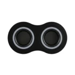 Base Bisel DOBLE Color Negro IP20 Para Ampolletas MR-16 y GU10 Embutido SIN AMPOLLETAS
