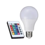 Ampolleta Led E27 A80 Rgb 12w Control Remoto