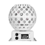 Bola de Discoteca Giratoria Blanco RGBW, DMX, Musica - Imagen 2