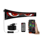 Letrero Led Matrix Panel Programable APP Flexible 37x9Cm LED's Usb