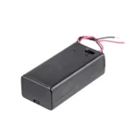 Caja Porta Batería de 9V con Tapa Abatible Incluye Interruptor Mini Contacto
