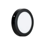 Panel Sobrepuesto Redondo Negro 6w Frio 6500k Konnergie 12 Meses Garantía