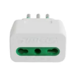 Macho Adaptador 16a-10a C/T Y Alveolos Protegidos-Blanco MEC - Imagen 2