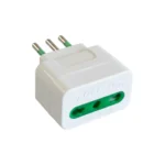 Macho Adaptador 16a-10a C/T Y Alveolos Protegidos-Blanco MEC - Imagen 3