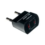 Macho Adaptador Americano 2P 10A Color Negro MEC - Imagen 2