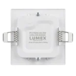 Panel Led Embutido Cuadrado Frío 6500K 3W LUMEX - Imagen 2