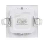 Panel Led Embutido Cuadrado 3w Luz Cálida 3000k LUMEX - Imagen 2