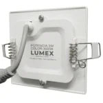 Panel Led Embutido Cuadrado 3w Luz Cálida 3000k LUMEX - Imagen 3