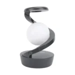 Luz Led Para velador Giratorio con Esfera RGB Touch Recargable NEGRO