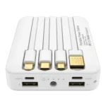 Cargador Portatil PowerBank Para Celulares 6800Mah 4 Cables Incluídos - Imagen 3