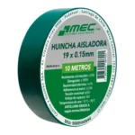 Huincha Aisladora 19 X 15mm X 10mts Verde MEC