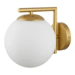 Aplique Esfera Gold Rosca E-27 Led Con Ampolleta