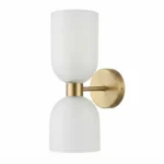 Aplique Pared Tubo Vidrio Gold Ampollta E-14
