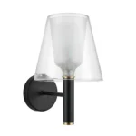 Aplique de cristal transparente Bell Amp G-9