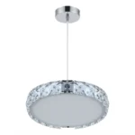 Lampara Colgante 1 Plato Tipo Ufo 3 Tonos de Luz Vidrio