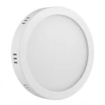Panel Led Redondo Sobrepuesto Marco Blanco 12w Luz Neutra DAUMER