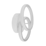 Lámpara De Techo o Pared BLANCO Led 2 Círculos Moderna Minimalista