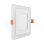 Panel Led Borde RGB Cuadrado Embutido Control Remoto Luz Fría 6W+3W - Imagen 2