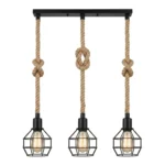 Lámpara Triple Vintage Hexagonal Incluye Ampolletas